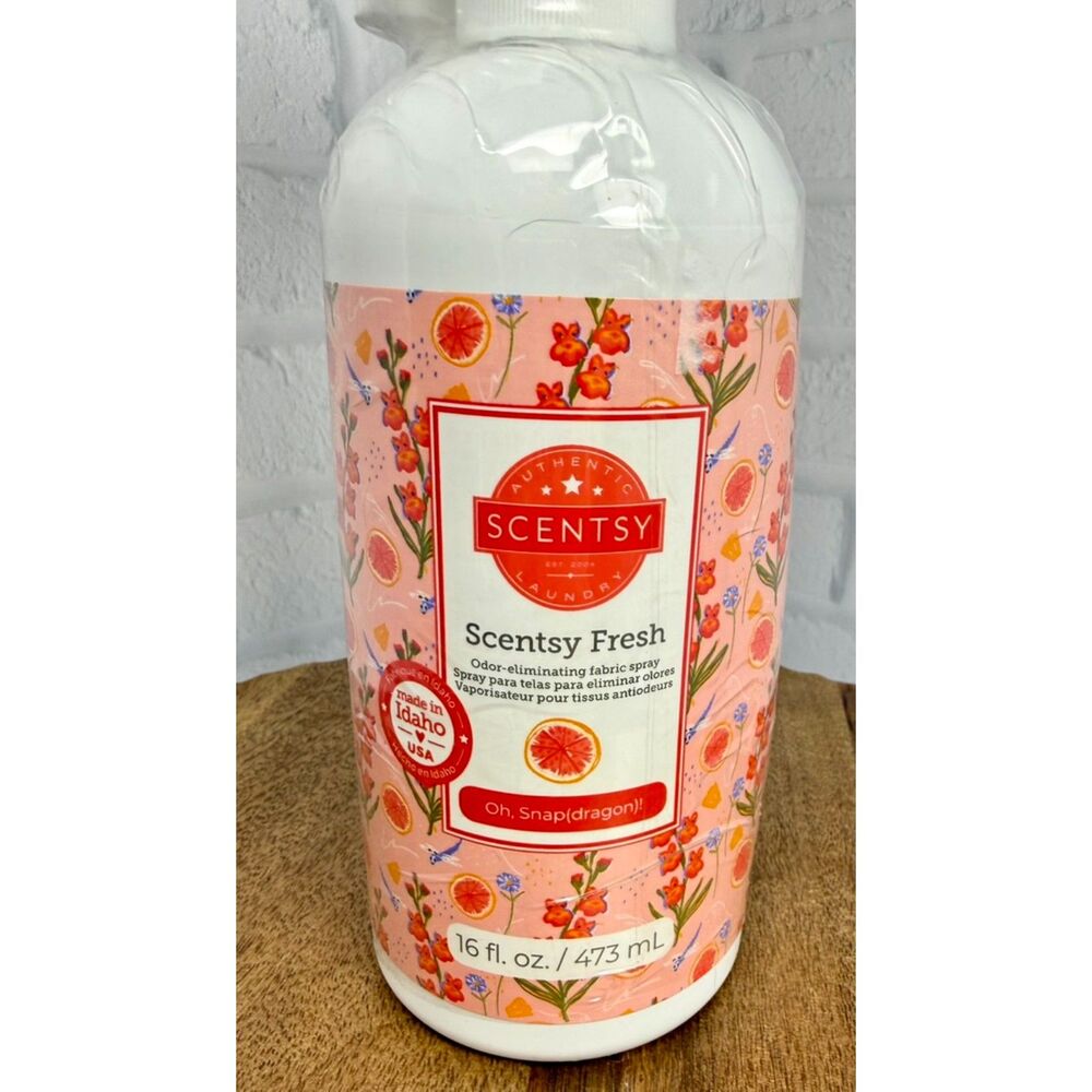 New Scentsy Oh, Snap(dragon)! Fabric Spray, 16oz sealed with sprayer